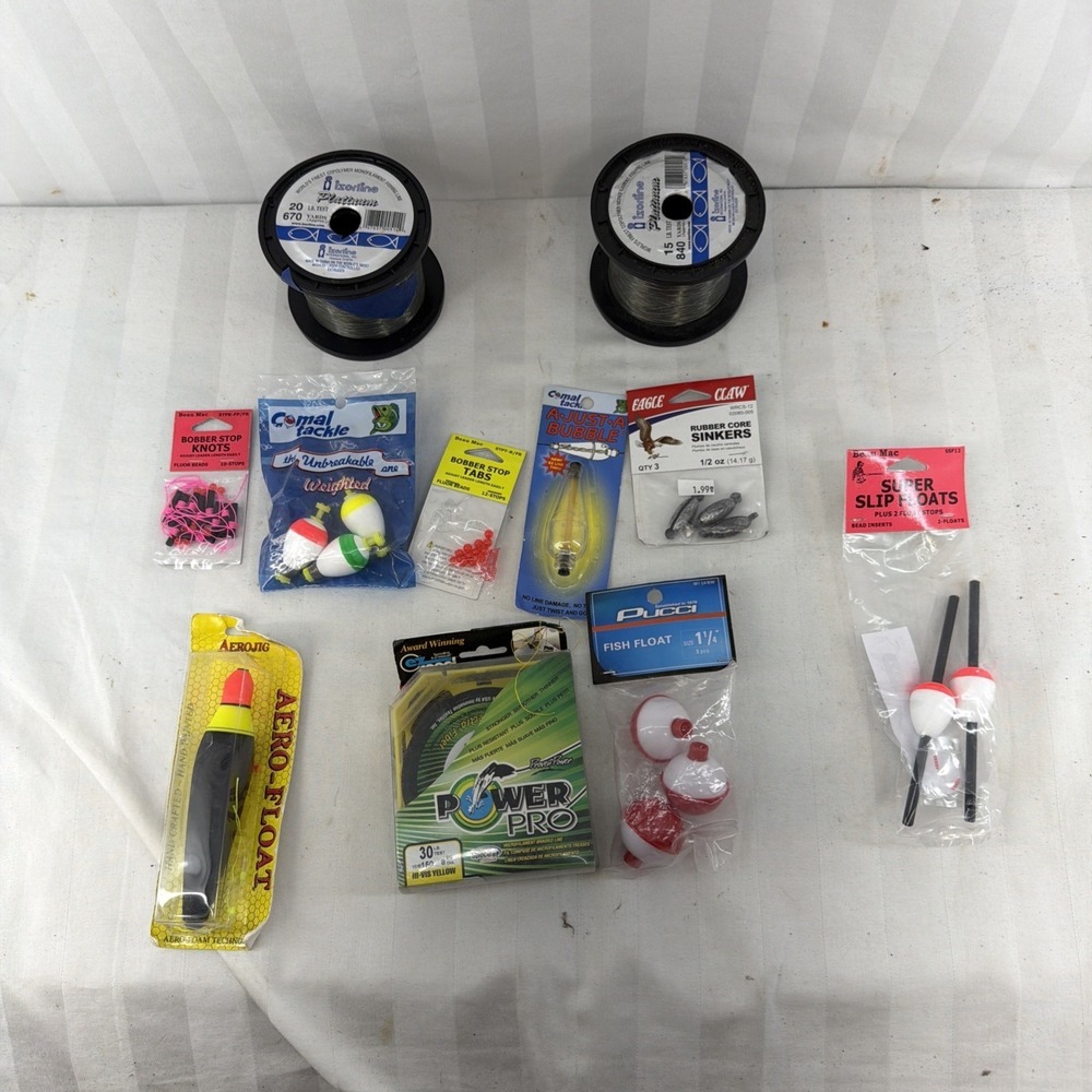 A Lot Of Fishing Supplies